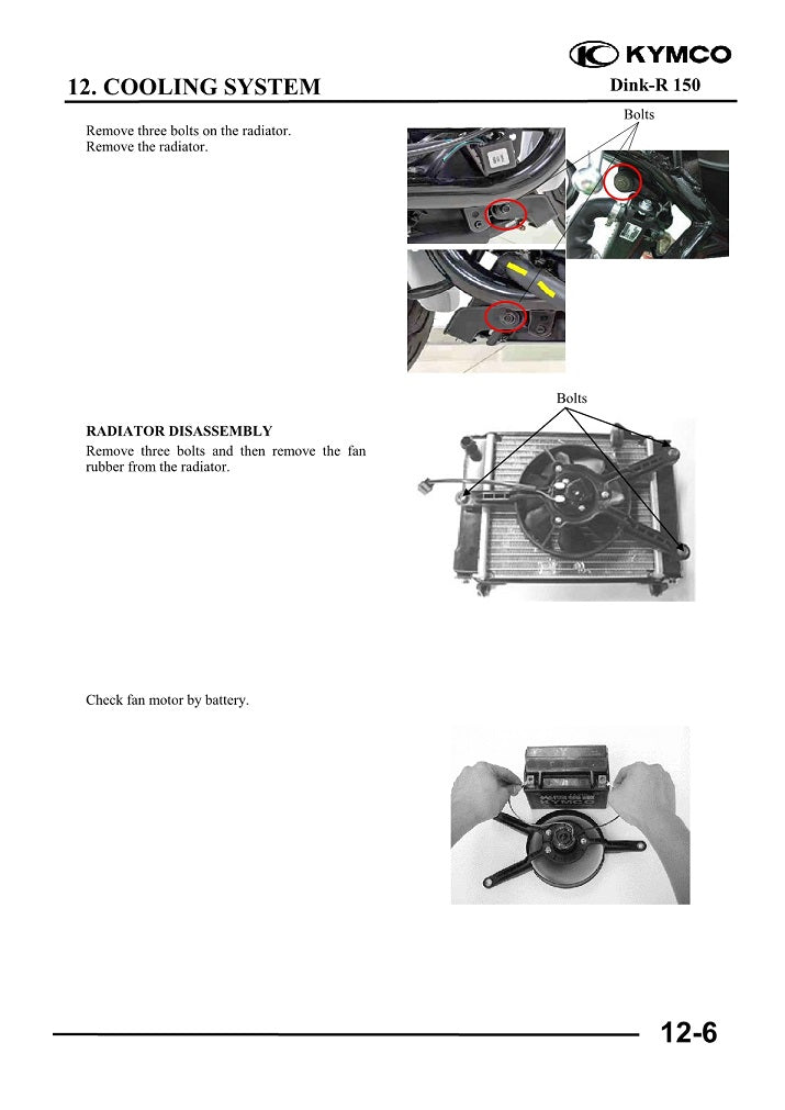 2023 en adelante KYMCO Dink-R 150 150cc Scooter Manual de servicio