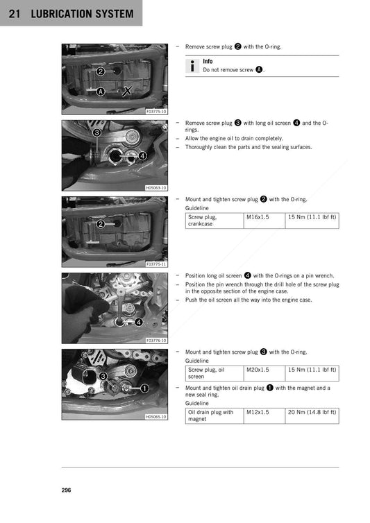 2024-2025 KTM 450 SXF SX-F Service Manual