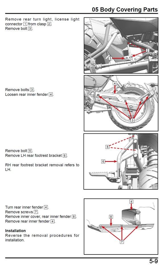 2024-2026 CFMoto Papio CL 125 Service Manual