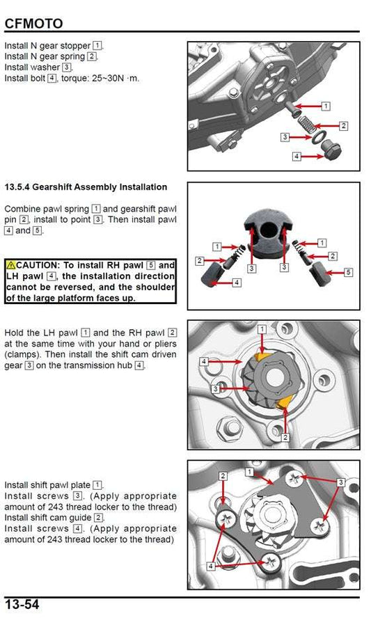 2024-2026 CFMoto Papio CL 125 Service Manual