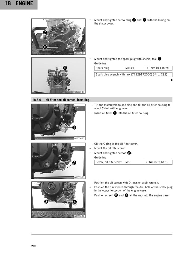 2024-2025 KTM 250 Duke Service Manual