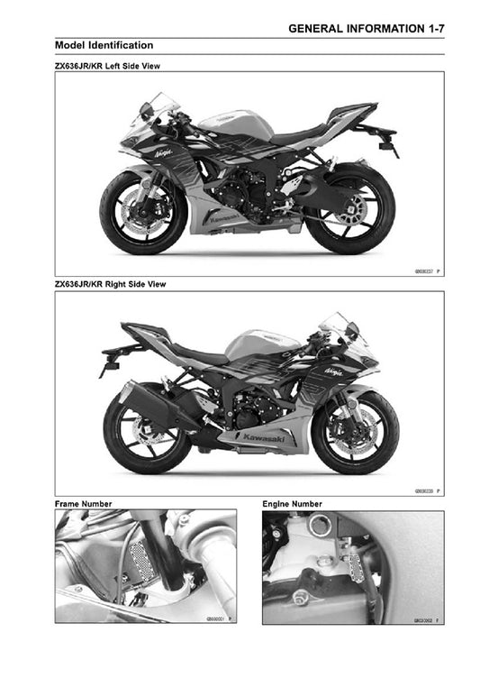 2024 Kawasaki ZX6R ZX-6R ZX600 636 Ninja Service Manual