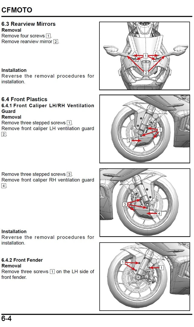 2025 Onwards CFMoto 675SS 675 SS Service Manual