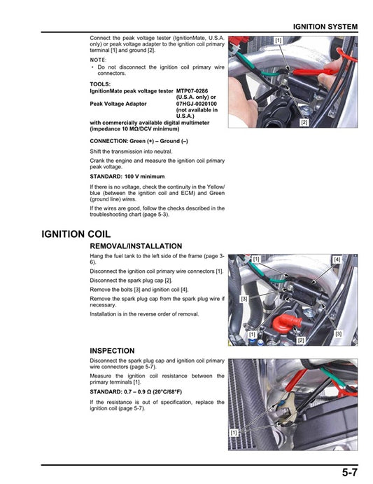 2025-2026 Honda CRF 250 CRF250R Service Manual