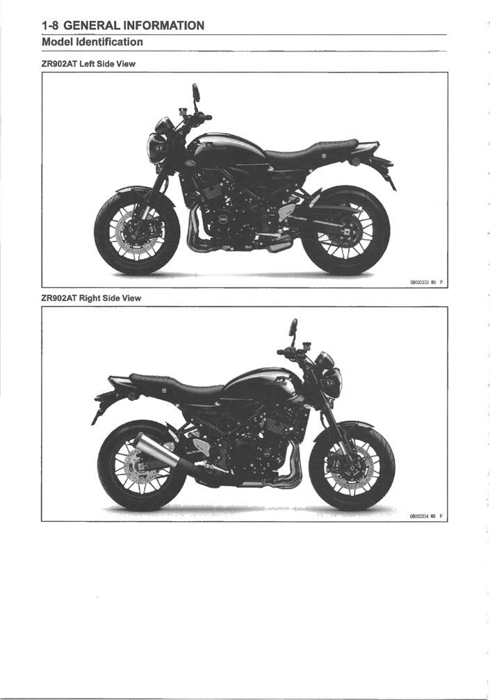 2026 Kawasaki Z900RS SE Z900 RS SE Service Manual