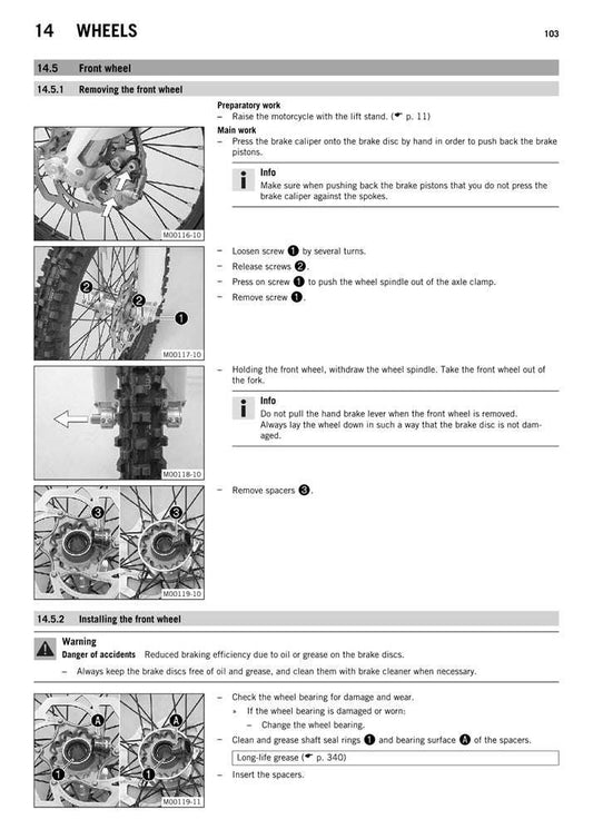 2015-2016 KTM 350 EXCF EXC-F Service Manual