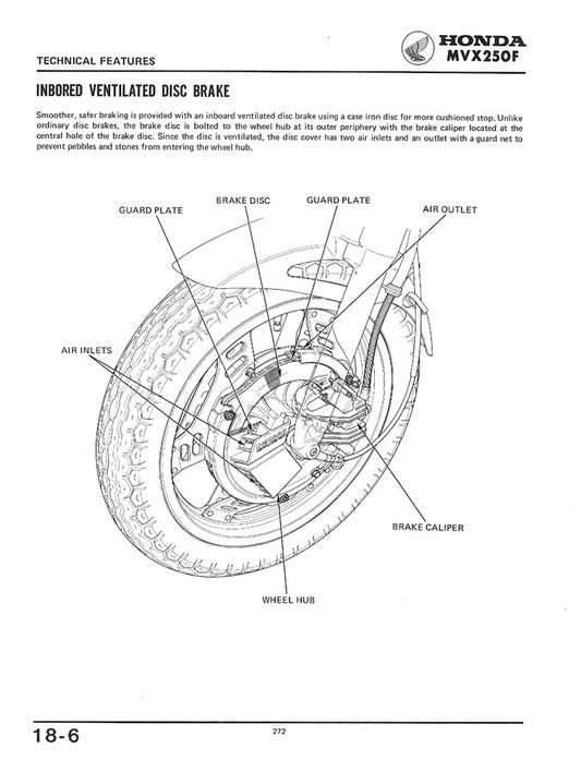 1983 Onwards Honda MVX250 MVX250F MVX 250 Service Manual