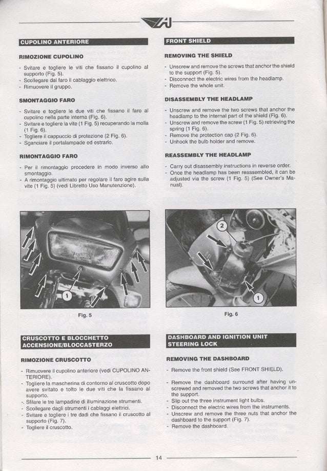 1993-1996 Aprilia Pegaso 650 Service Manual