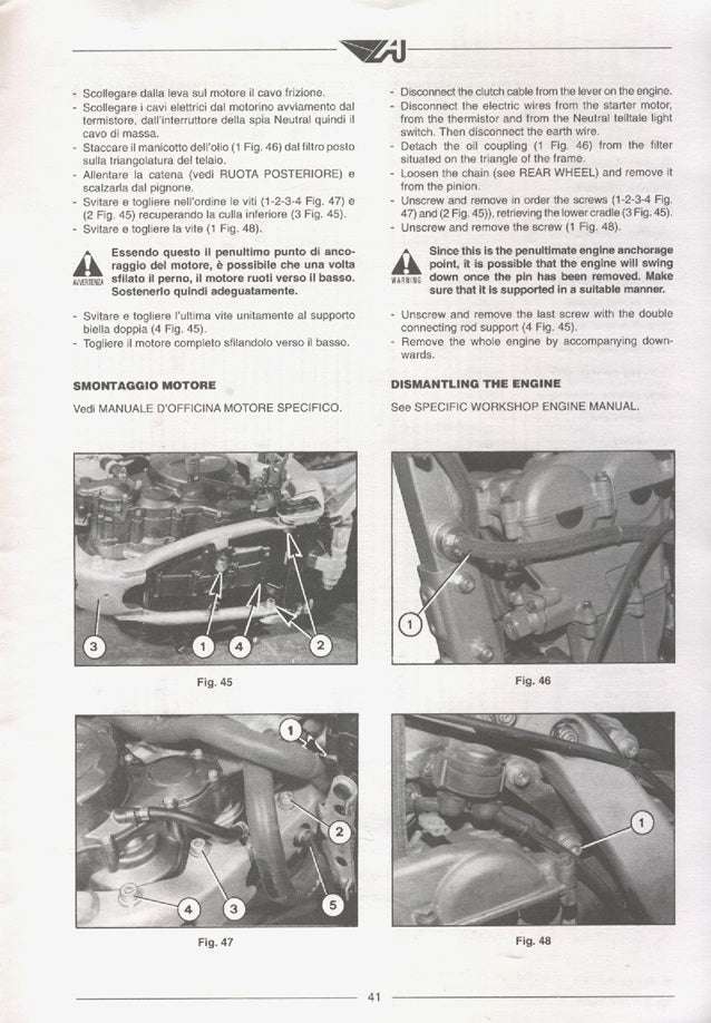 1993-1996 Aprilia Pegaso 650 Service Manual