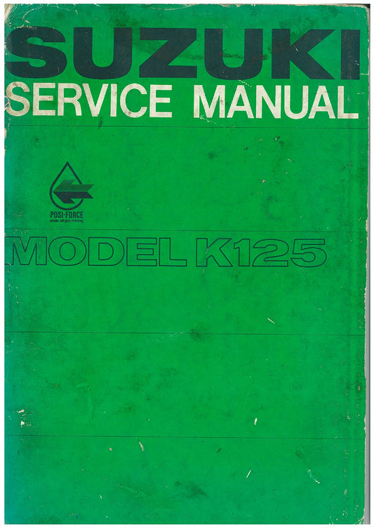 1967-1969 Suzuki K125 Service Manual