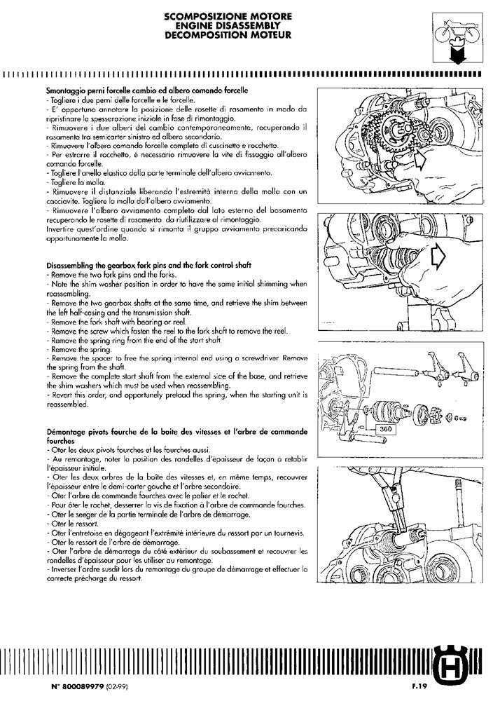 1999 Husqvarna WR360 WR 360 Service Manual