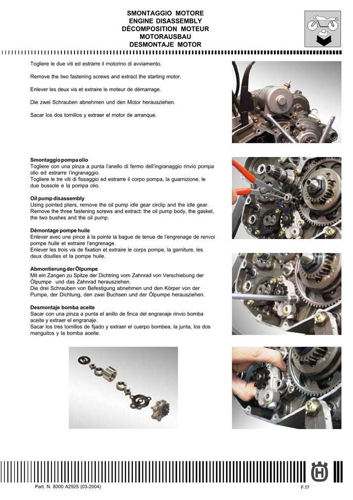2003-2004 Husqvarna TE250 TE 250 Service Manual