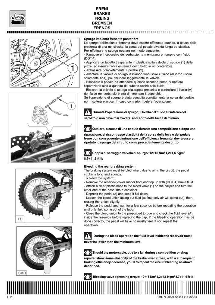 2005 Husqvarna TE250 TE 250 Service Manual