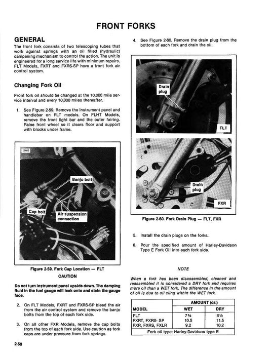 1991-1992 Harley Davidson FXRS Service Manual