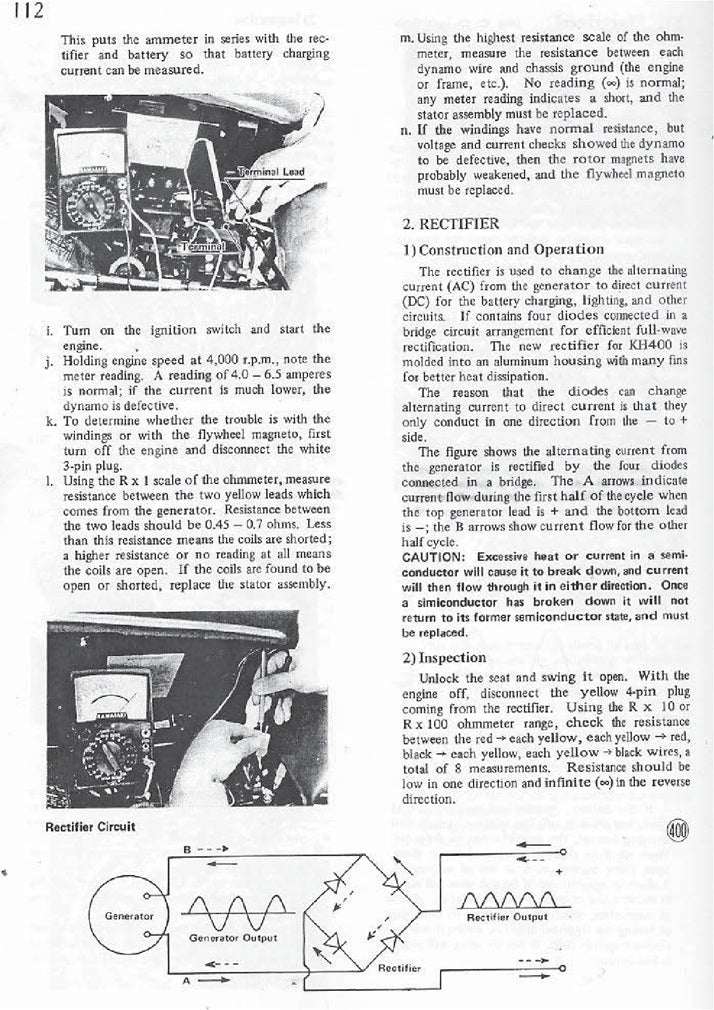1973 Kawasaki S2A Service Manual