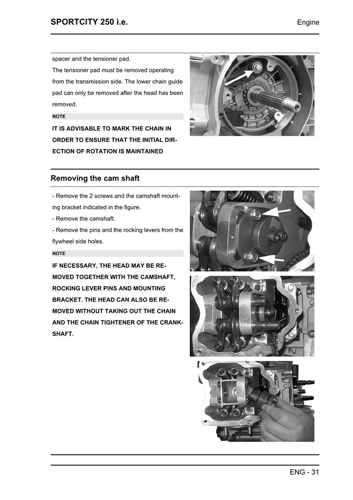 2006-2012 Aprilia SportCity One 125 Manual de servicio de scooter
