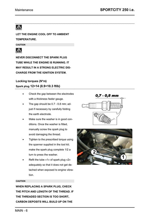 2006-2012 Aprilia SportCity 250 Scooter Service Manual