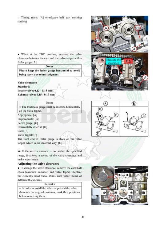 2017 onwards Benelli TRK 251 Service Manual
