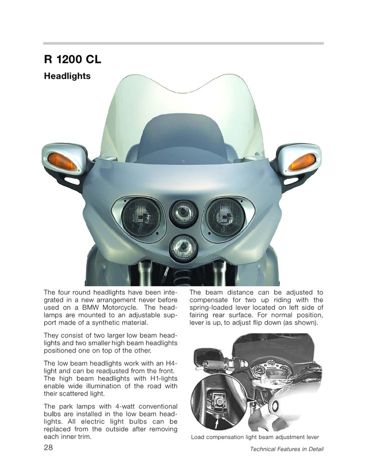 2002-2005 BMW R1200 CL Cruiser Manual