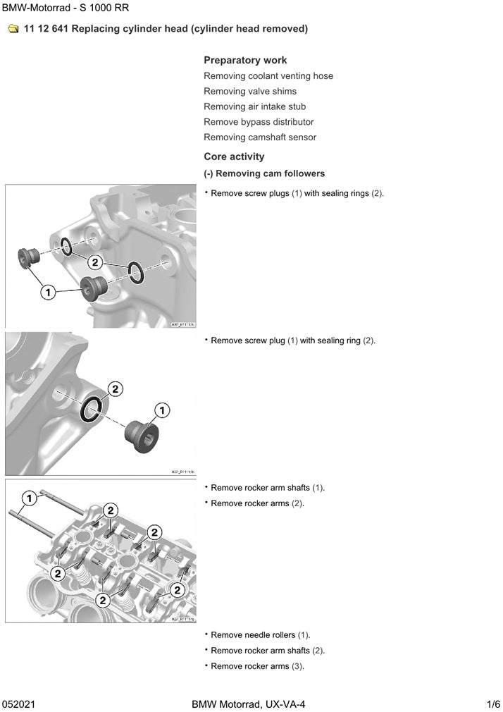 2019on BMW S1000RR K67 Service Manual