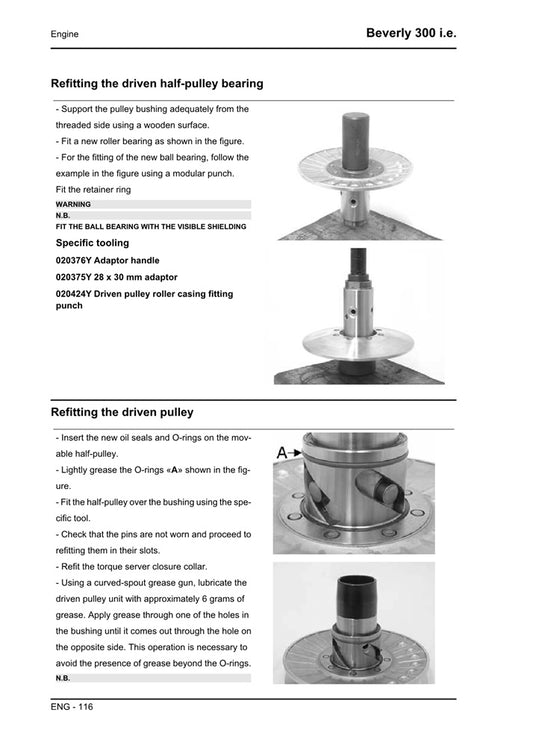 2010on Piaggio Beverly 300 i.e. Scooter Service Manual