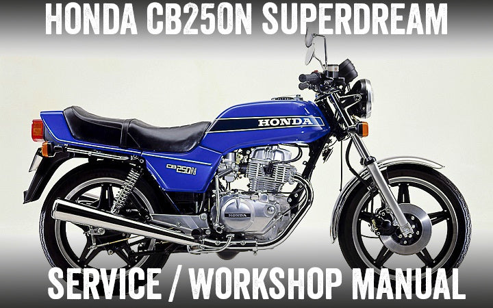 1977-1986 Honda CB250n Superdream Manual
