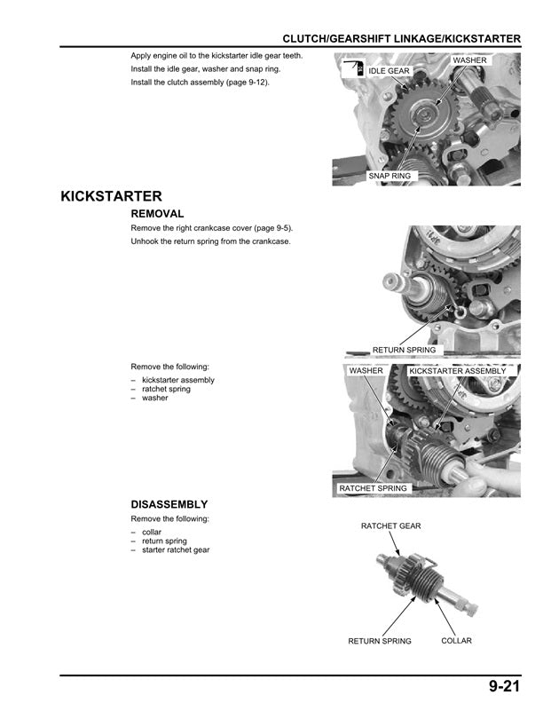 2009 Onwards Honda CGL125 CGL 125 Service Manual