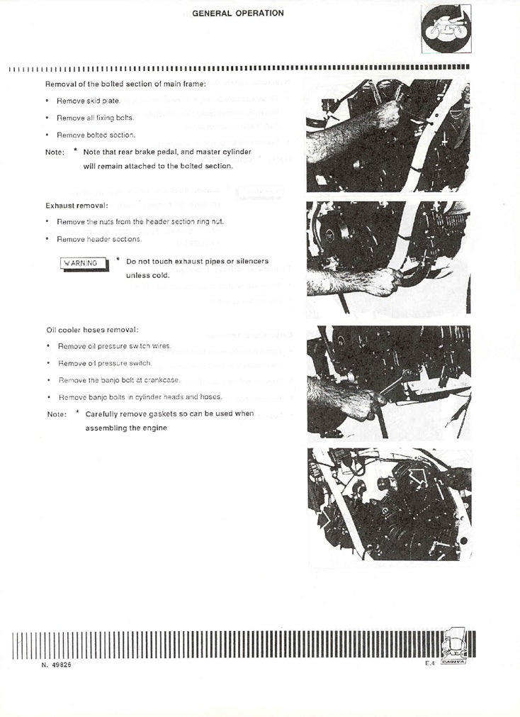1984on Cagiva Elefant 650 (E650) Service Manual