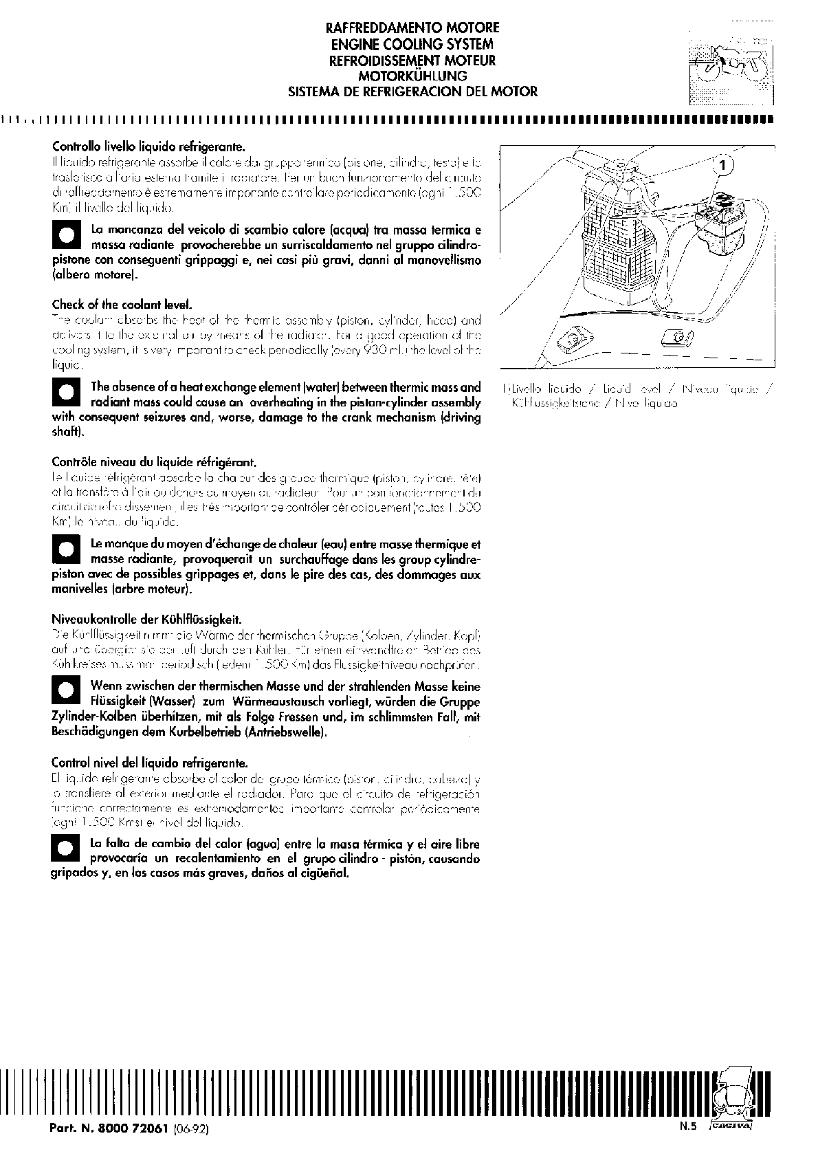 1991-1999 Cagiva Super ciudad 50 Manual de servicio