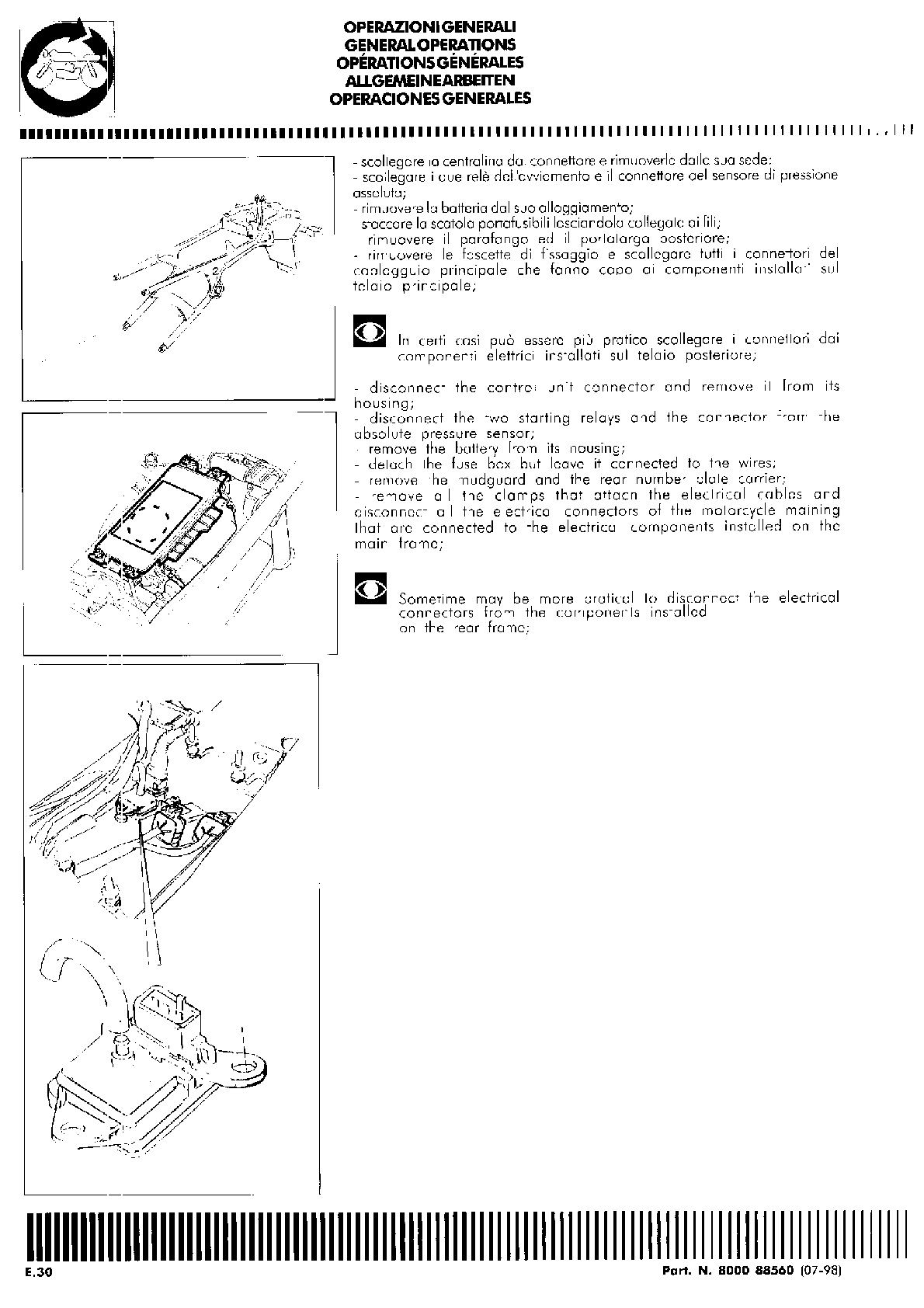 1997-2000 Cagiva Canyon 900 Service Manual