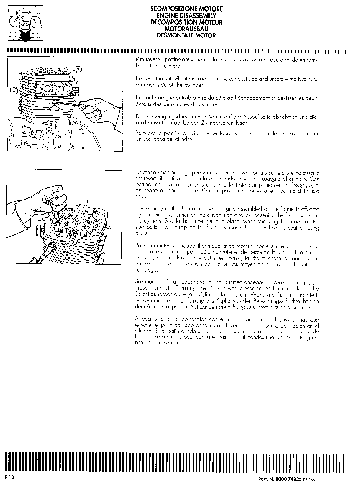 1991-1996 Cagiva W12 350cc Service Manual