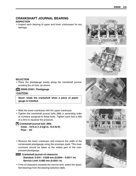 2006-2007 Suzuki GSXR600 GSX-R 600 K6 K7 Manual