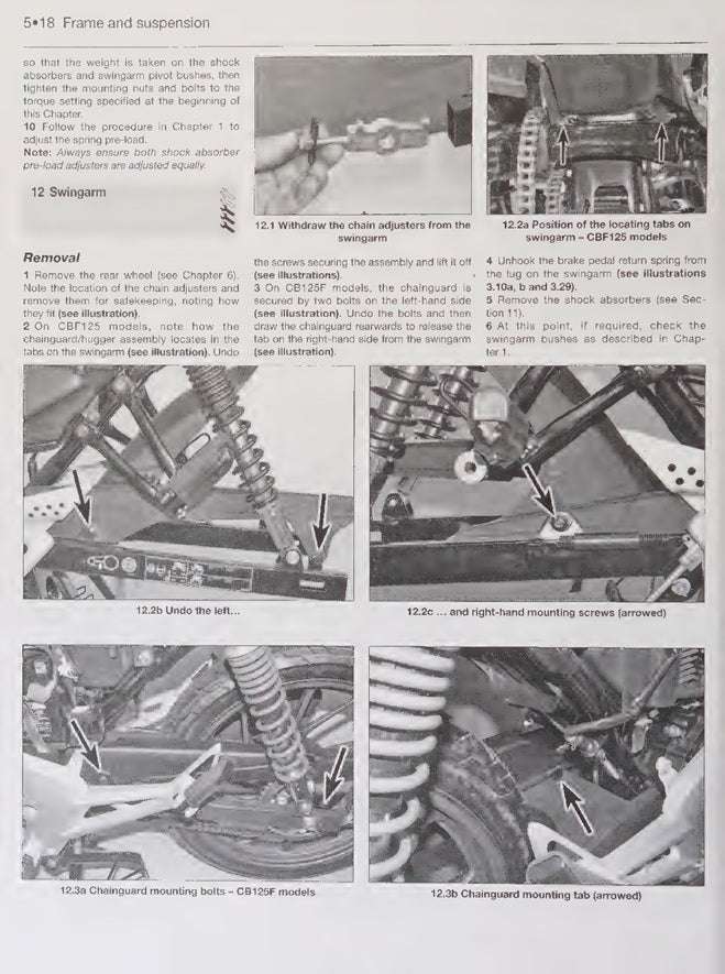 2015-2020 Honda CB 125F CB125F Service Manual