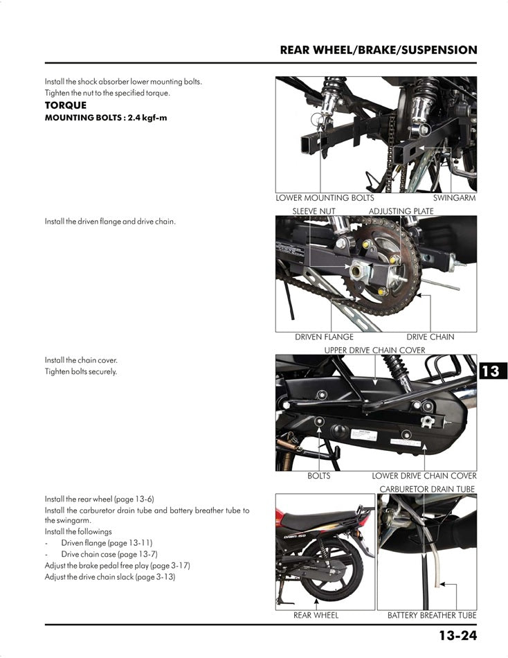 Hero Dawn 150 Service Manual