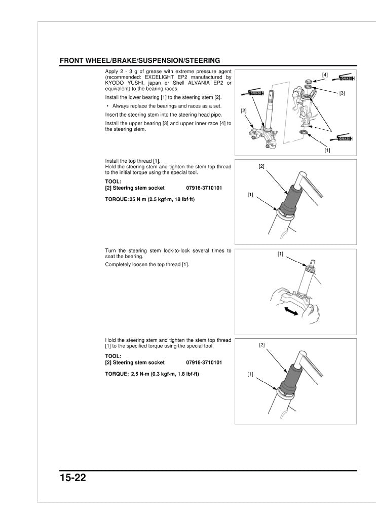 2013-2018 Honda CC110 NBC110 Cross Cub Service Manual