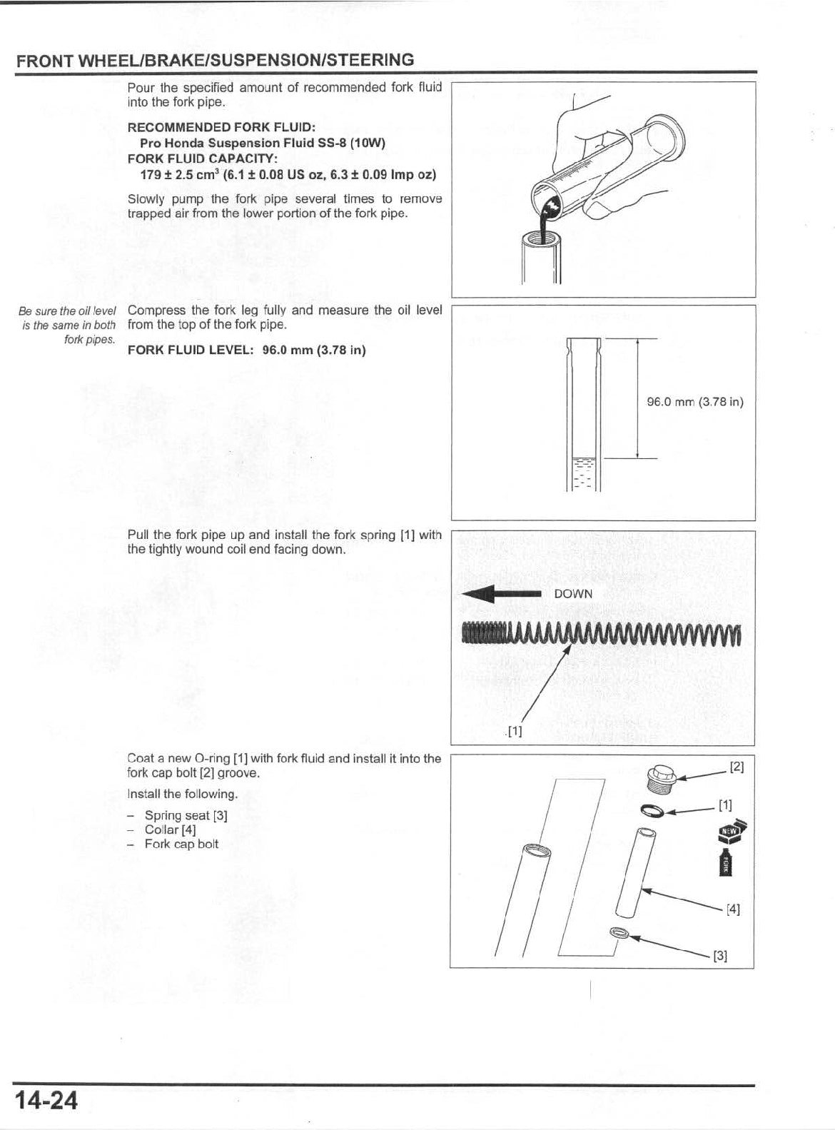 2013 onwards Honda CRF 110 CRF110F Service Manual