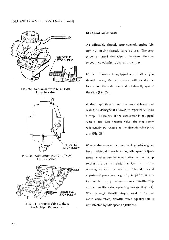 Honda Motorcycle Carburation Manual