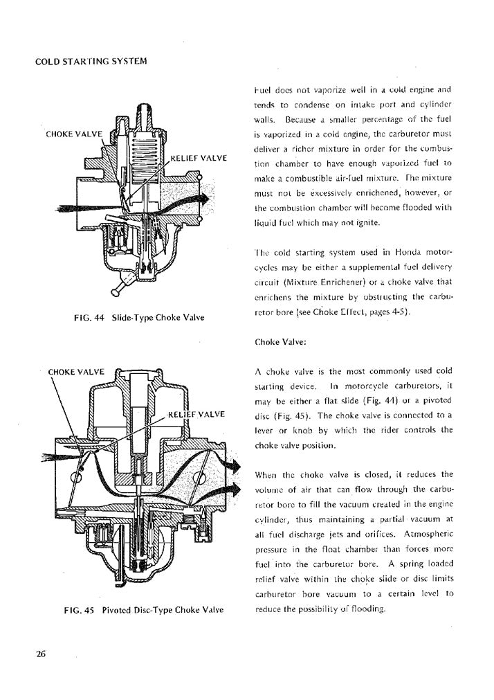 Honda Motorcycle Carburation Manual
