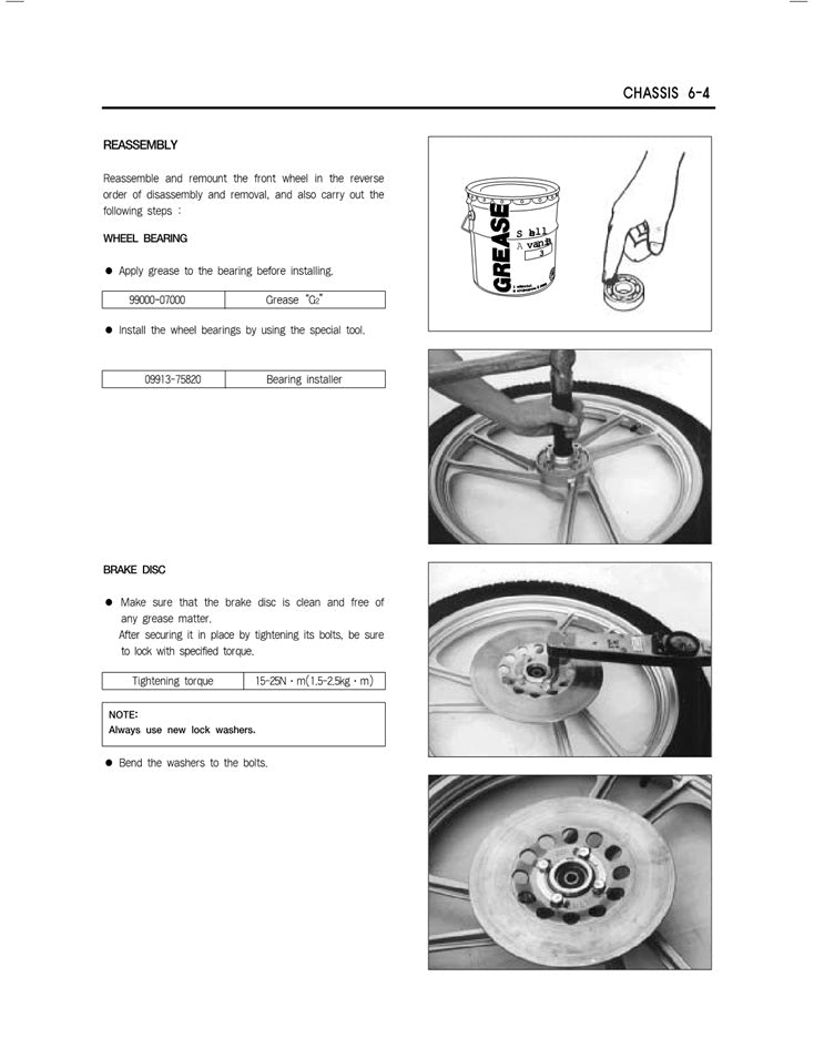 2000-2006 Hyosung GF125 GF 125 Service Manual
