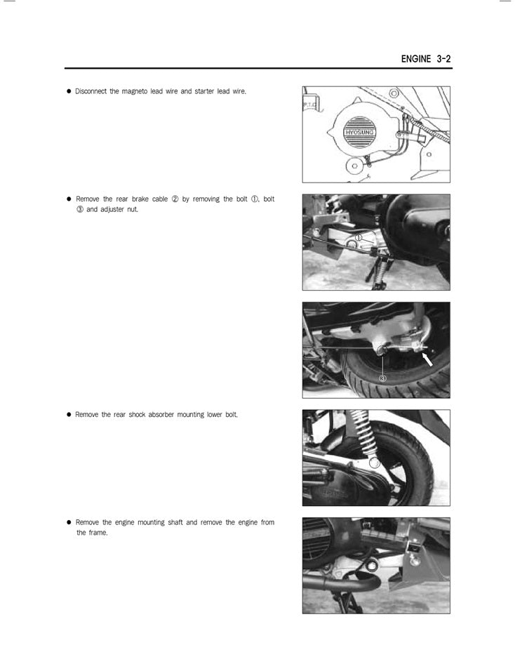 2006 on Hyosung SD50 SD 50 Sense Service Manual