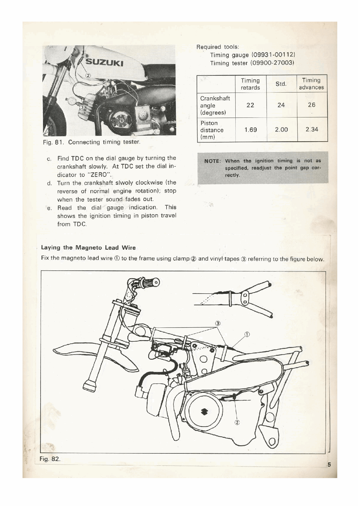 1978-1983 Suzuki JR50 Junior 50 Service Manual