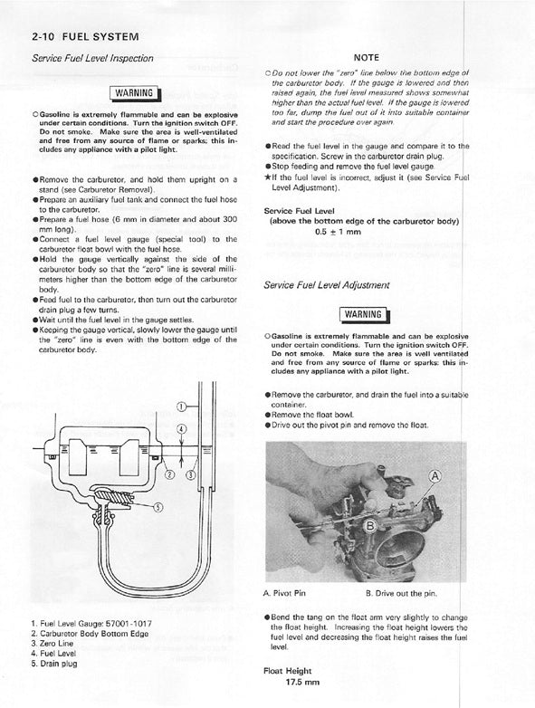 1989-1992 Kawasaki KLR500 KLR 500 Tengai Service Manual