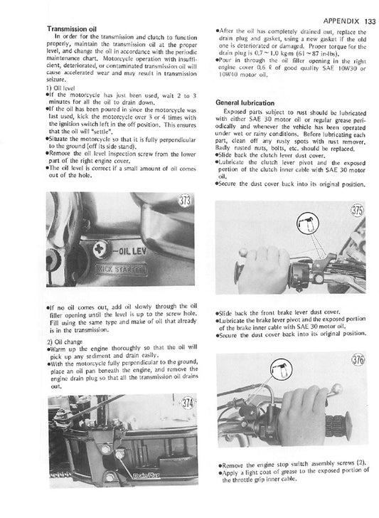 1973-1976 Kawasaki G7 100cc Service Manual