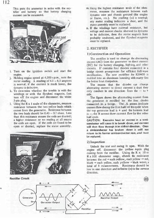 1972 Kawasaki S2 350 Service Manual