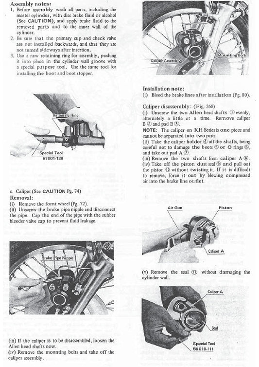 1975 Kawasaki S1C 250 Service Manual