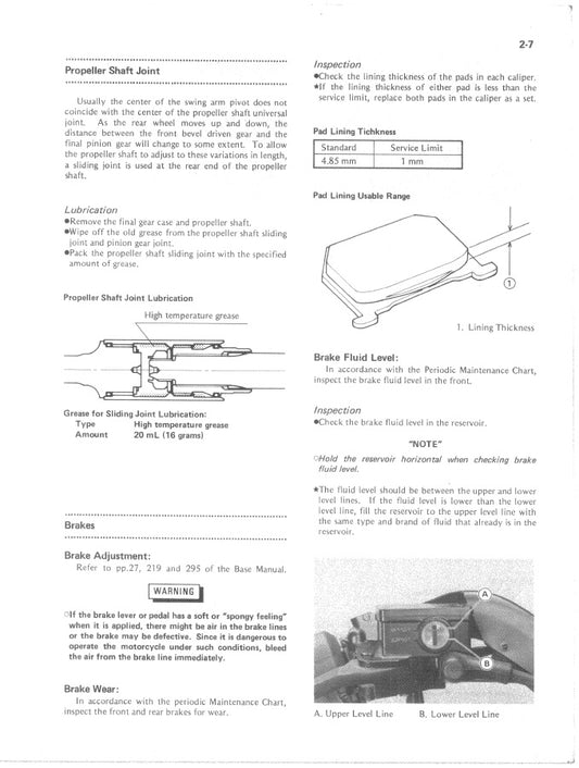 1984-1989 Kawasaki ZN1300 Voyager Service Manual