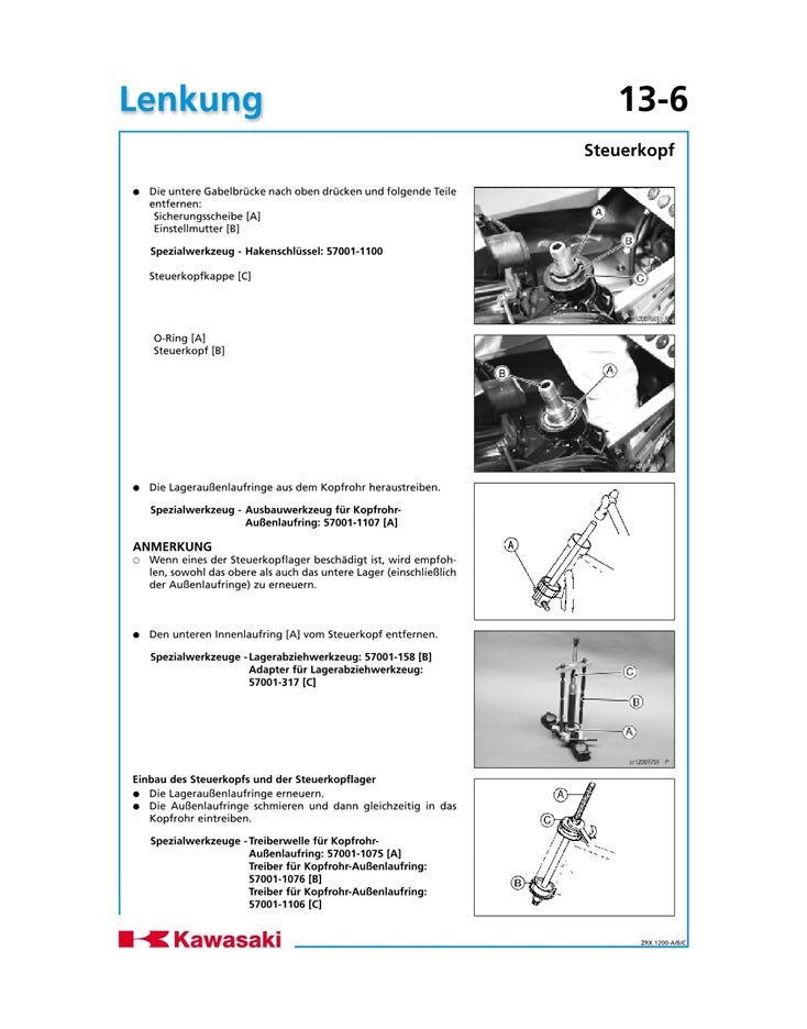 2001 Onwards Kawasaki ZRX1200R ZRX 1200 R Service Manual