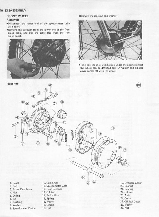 1973-1978 Kawasaki MC1 90cc Service Manual