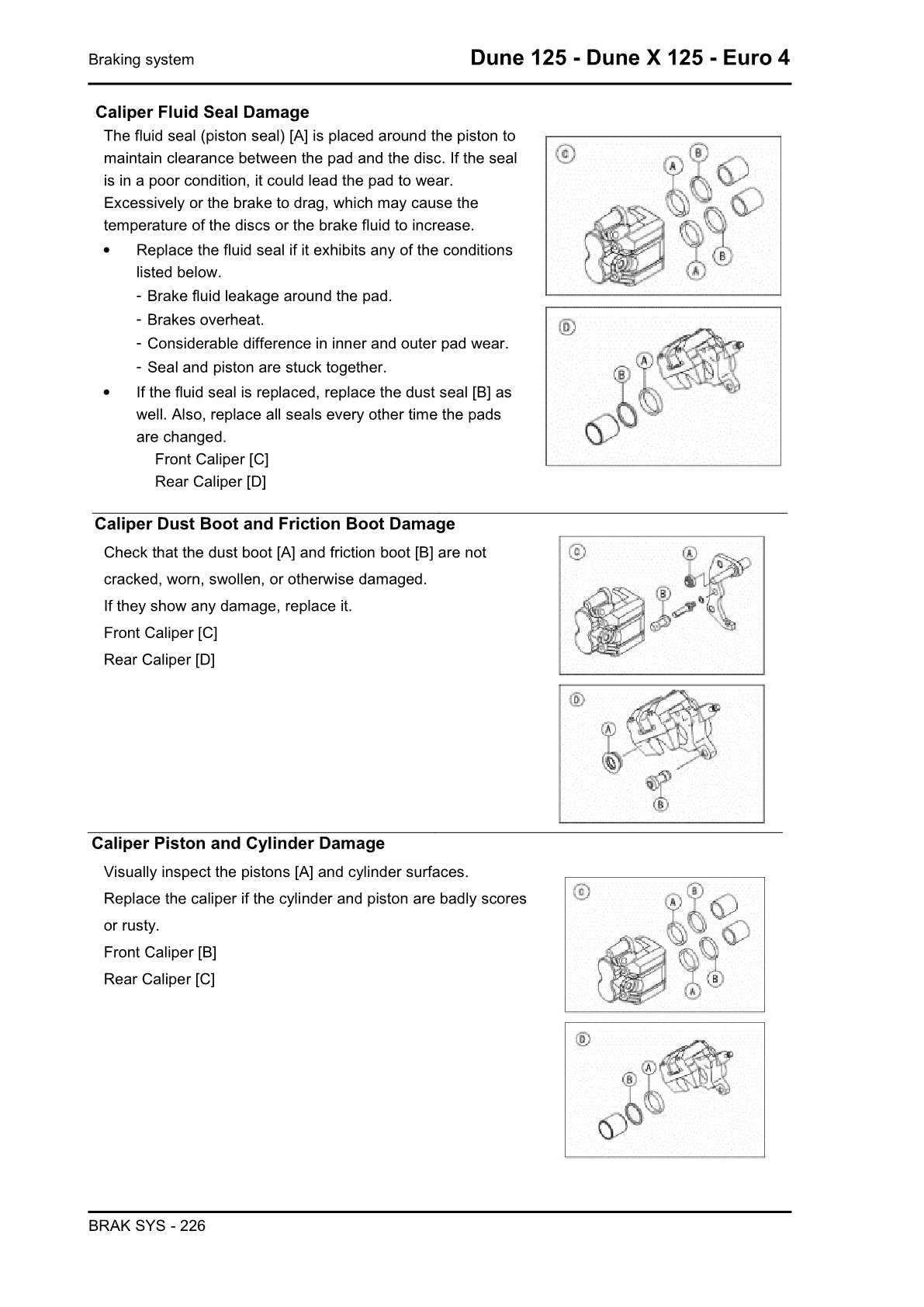 2018 on Malaguti Dune X 125 Service Manual