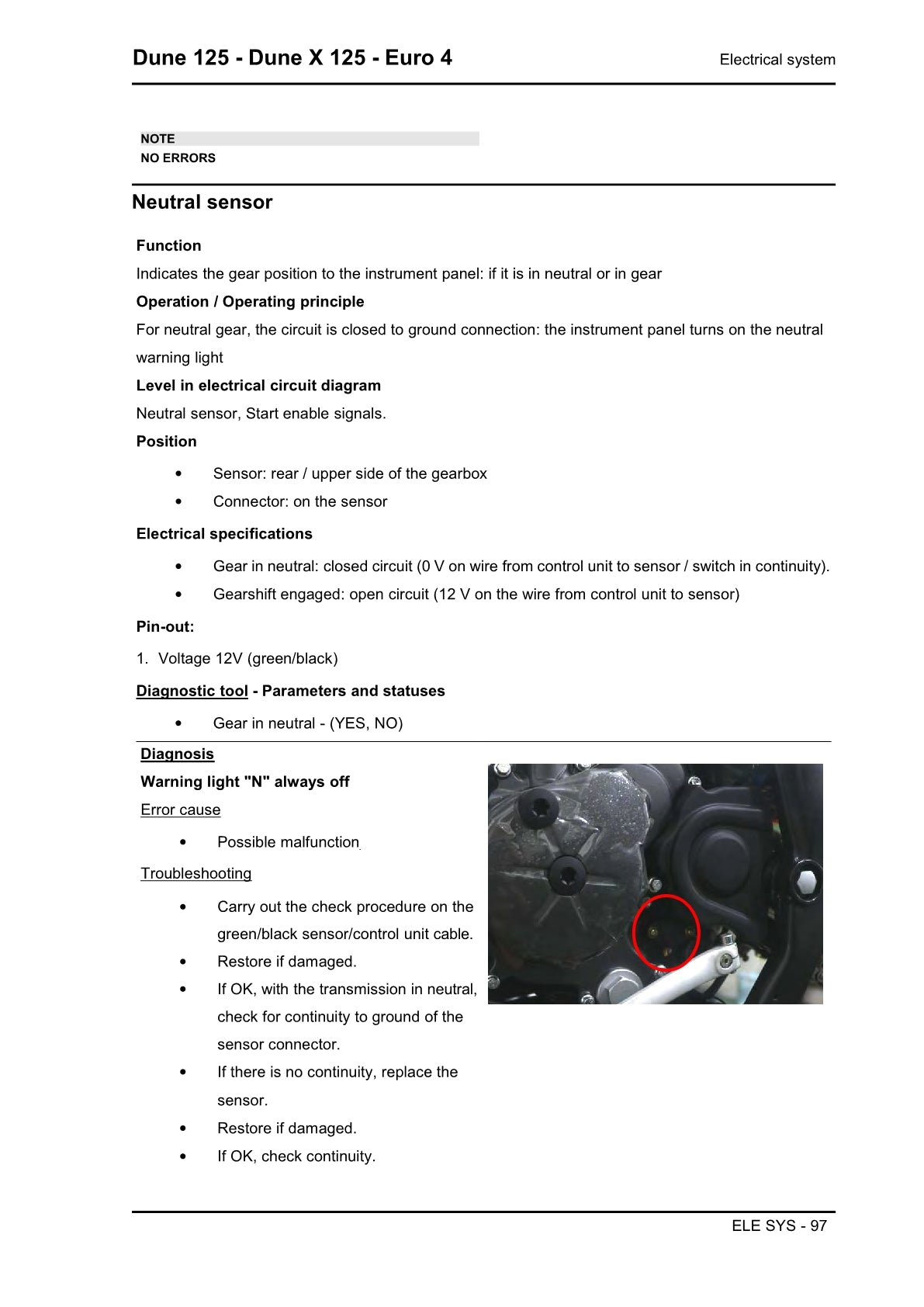 2018 on Malaguti Dune 125 Service Manual